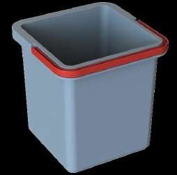 Image de SEAU 6 L ACCROCHE CHARIOT ANSE ROUGE