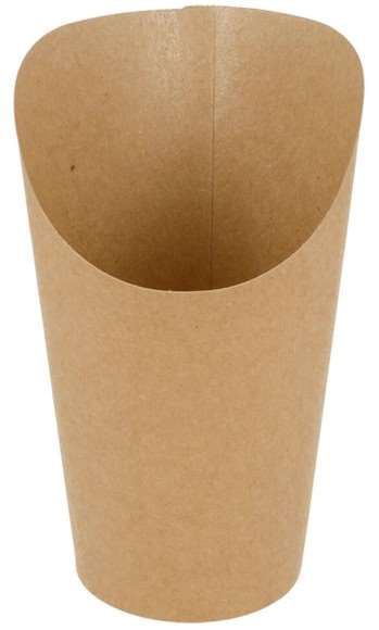 Image de GOBELET FRITES 480ml OUVERT KRAFT BRUN       COLIS DE 1000