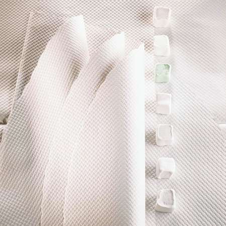 Image de NAPPE DAMASSÉE BLANCHE 80 x 120cm x 250
