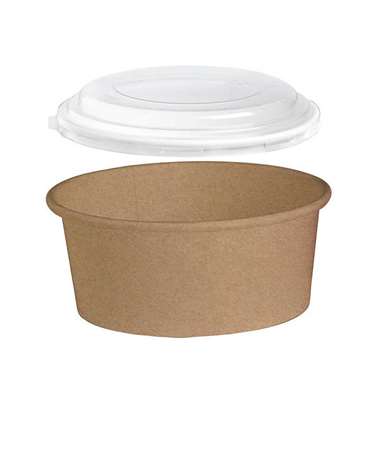 COUVERCLE POT A SALADE CARTON KRAFT (ref 24412) 1100ml x 300