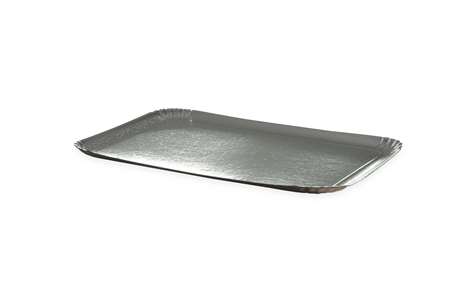 PLATEAU TRAITEUR CARTON ARGENT 420X280 X 100