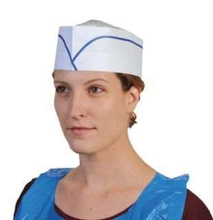 Image de CALOT STD BLANC + LISERE BLEU Bd 100