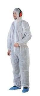 Image de COMBINAISON POLYPRO BLANC CAGOULE XXL