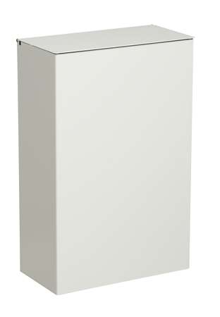 Image de POUBELLE MURALE 10L METAL BLANC