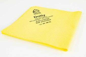 Image de LAVETTE MF DOTTY JAUNE 40X40 CM LOT DE 5