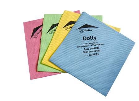 Image de LAVETTE MF DOTTY VERTE 40X40 CM LOT DE 5