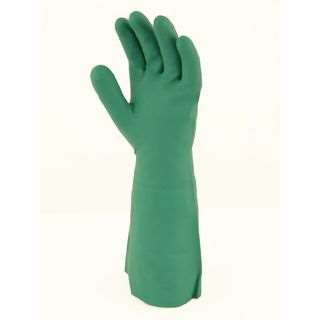 Image de GANTS NITRILE VERT LONGUE MANCHETTE 45cm 9½
