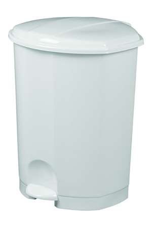 Image de POUBELLE A PEDALE PLASTIQUE PRIMA - 30L - BLANC