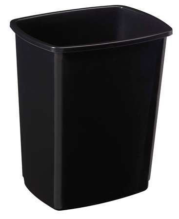 Image de CORPS POUBELLE BASCULANT PLASTIQUE - 50L - NOIR