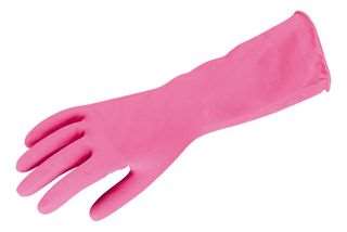 Image de GANTS MENAGE LATEX ROSE 7½