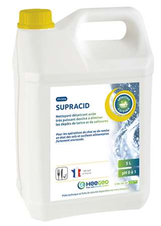 Image de SUPRACID DET.DESINCRUSTANT ACIDE ALIMENTAIRE 5 L