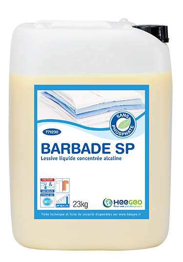 Image de BARBADE LESSIVE LIQUIDE CONCENTREE ALCALINE S/PHOSPHATE 23KG