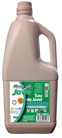 Image de JAVEL 2.6% DETERGENTE PARFUMEE EUCALYPTUS - 2L