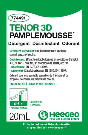 Image de TENOR 3D DETERG DESINFECT DESODO PAMPLEMOUSSE 250 DOSES20 ML