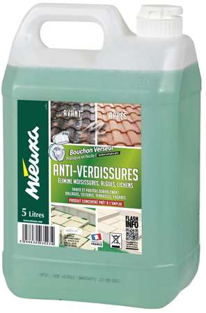 Image de ANTI-MOUSSE ET LICHENS TOITURE/TERRASSE/JARDIN 5L