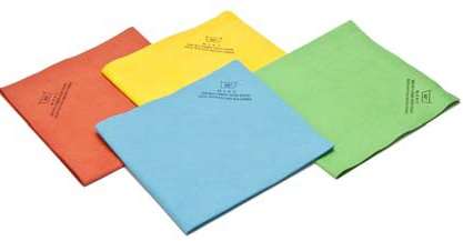 Image de LAVETTE FACILITA+ MICROFIBRES NON TISSEES VERTE SACHET DE 5