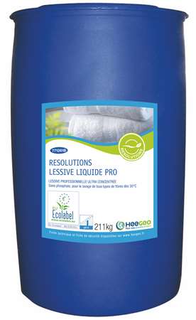 RESOLUTIONS LESSIVE LIQUIDE ULTRA CONCENTREE 214 KG ECOLABEL