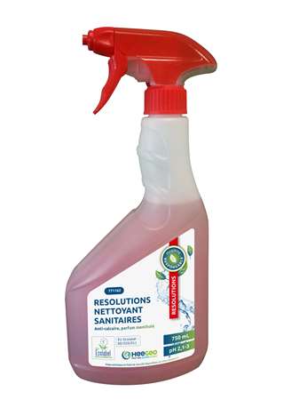 Image de RESOLUTIONS NETTOYANT ANTI-CALCAIRE MENTHE 750ML ECOLABEL