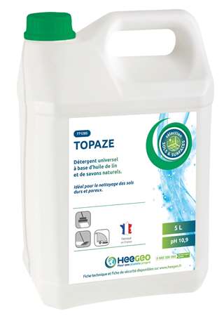 Image de TOPAZE DETERGENT HUILE DE LIN SOLS DURS+POREUX 5L