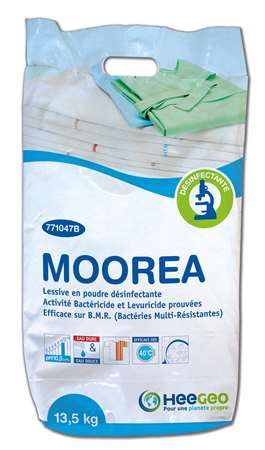 MOOREA LESSIVE POUDRE DESINFECTANTE HAUTE PERFORMANCE 13,5KG
