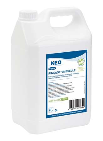 Image de KEO LIQUIDE RINCAGE VAISSELLE ECOLABEL EN MACHINE 5L