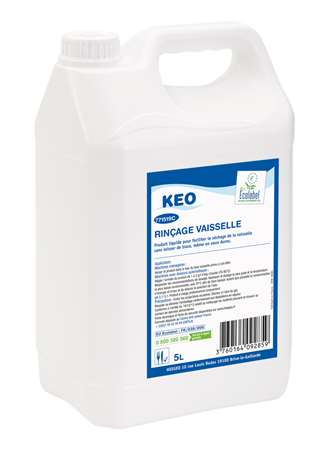 Image de KEO LIQUIDE RINCAGE VAISSELLE ECOLABEL EN MACHINE 5L