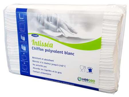 Image de INTISSEA CHIFFON POLYVALENT NON TISSE BLANC SACHET DISTRI100