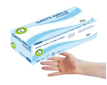 Image de GANTS VINYL U.U POUD.TL X 100.
