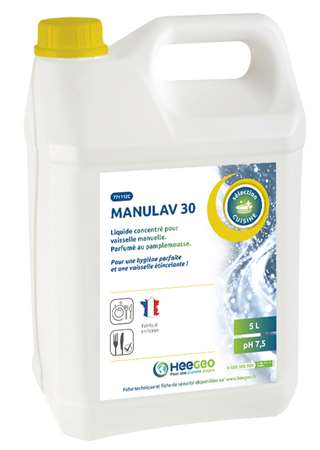 Image de MANULAV 30 LIQUIDE VAISSELLE CONCENTRE PAMPLEMOUSSE 5L