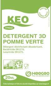 Image de KEO 3D DETERG DESINF DESODO POMME VERTE COLIS 250 DOSES 20ML