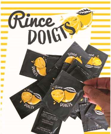 Image de RINCE DOIGTS POCHETTE CITRON COLIS DE 1000