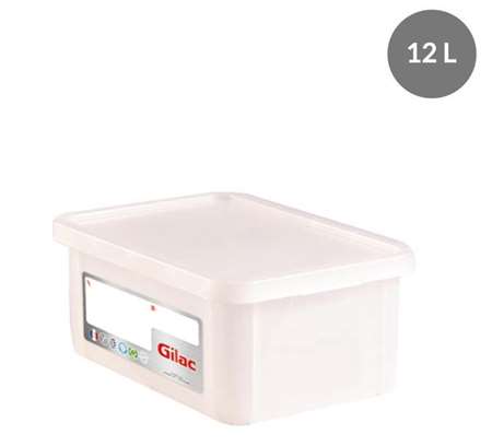 Image de BAC HACCP 12 L rectangulaire + couvercle - blanc