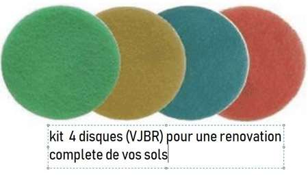 Image de DISQUE ABRASIF DIAMANT FLEXIS+ KIT 4 DISQUES (RBJV) 356mm