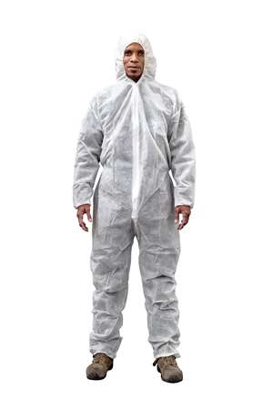 Image de COMBINAISON POLYPRO BLANC CAGOULE XL
