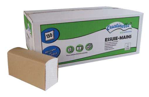 ESSUIE MAINS PLIE Z ECOLABEL 22X23CM (25 x 150 f) X 3750