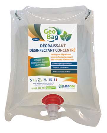 Image de GEO BAG DEGRAISSANT DESINFECTANT CONCENTRE 2 POCHES DE 5L