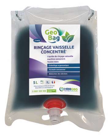 Image de GEO BAG RINCAGE VAISSELLE ECOLABEL CONCENTRE 2 POCHES DE 5L