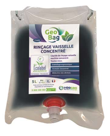 Image de GEO BAG RINCAGE VAISSELLE ECOLABEL CONCENTRE 2 POCHES DE 5L