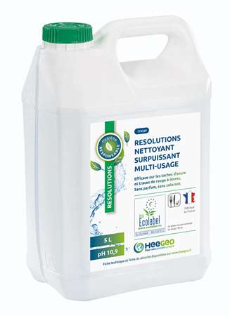 Image de RESOLUTIONS NETTOYANT SURPUISSANT MULTI-USAGE 5L ECOLABEL