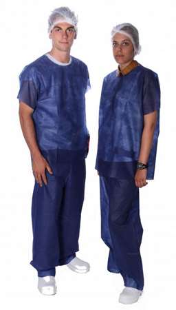 Image de PANTALON + TUNIQUE PLP NON TISSE BLEU MARINE M/L COLIS 50