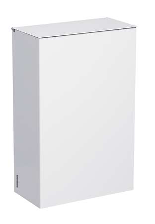 POUBELLE MURALE 10L - AVEC ETRIER - BLANKA - BLANC SIGNALISA