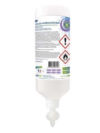 Image de NEVEA GEL HYDROALCOOLIQUE 1L FLACON AIRLESS COLIS DE 14