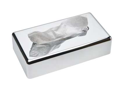 Image de BOITE A MOUCHOIRS RECTANGULAIRE CHROME SANIBOX