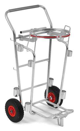Image de CHARIOT DE VOIRIE AVEC ANNEAU PORTE SAC 120L