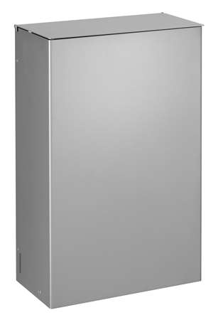 Image de POUBELLE MURALE 10L GRIS METAL POUR SANITAIRE