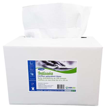 Image de INTISSEA CHIFFON POLYVALENT NON TISSE BLANC BOITE DISTRI200F