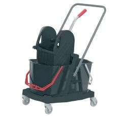 Image de CHARIOT LAVAGE 2 SEAUX 2X15L + PRESSE M + TIMON
