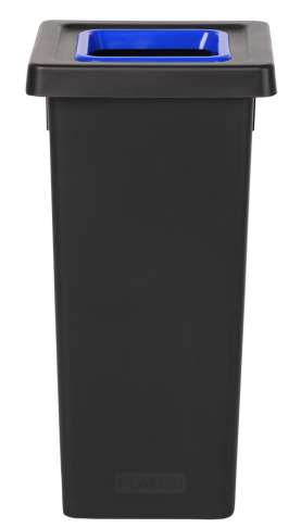 Image de POUBELLE FIT 50 L NOIRE INSERT BLEU