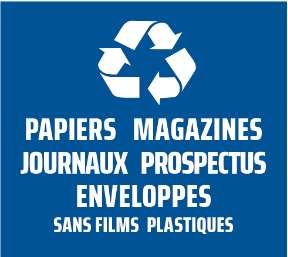 Image de ETIQUETTE TRI SELECTIF BLEUE POUBELLE FIT 50L