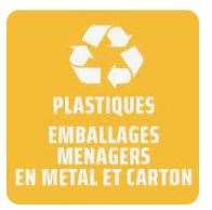 Image de ETIQUETTE TRI SELECTIF BLEUE POUBELLE FIT 50L